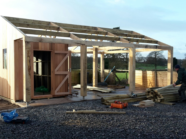 Shed with carport Shed with carport
