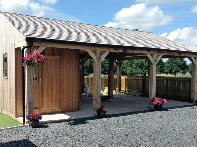 Shed with carport Shed with carport